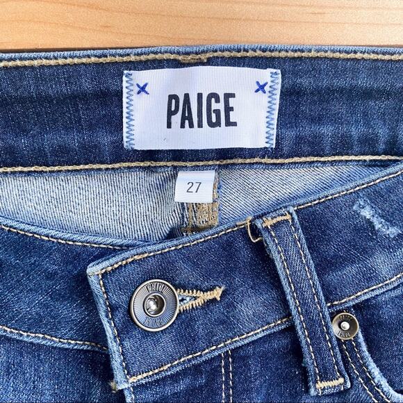Paige Verdigo Ultra Skinny‎ Distressed Jeans - Picture 5 of 7